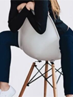 Women’s High-Waist Navy Fleece Lined Leggings